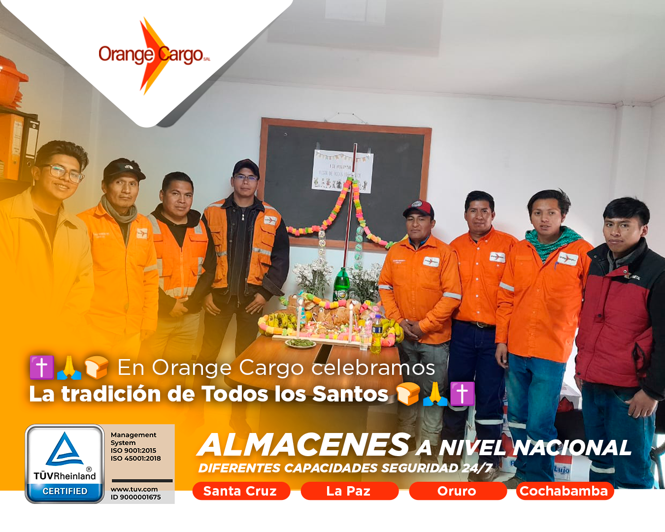Certificaciones ISO de Orange Cargo